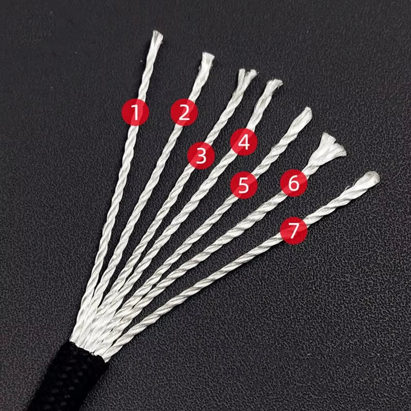 7 Cores 550 Paracord Cord 5 15 30 M Dia.4Mm for Outdoor Camping Survival Lanyard Parachute Rope Hiking Tent Accessories
