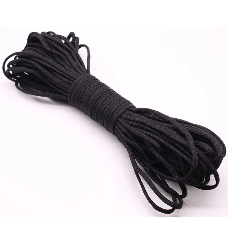 30M Paracord Outdoor Camping, Survival Lanyard, Parachute Rope, Walking Tent Accessories