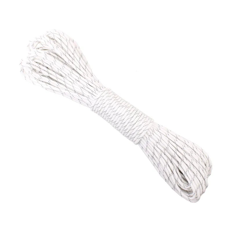 9 Strands Cores Luminous Glow in the Dark & Reflective Paracord Parachute Cord Lanyard 25 50 100 Feet